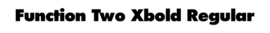 Function Two Xbold Regular