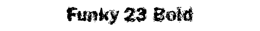 Funky 23 Bold