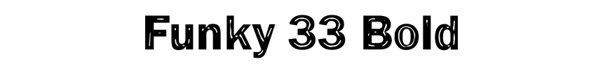 Funky 33 Bold