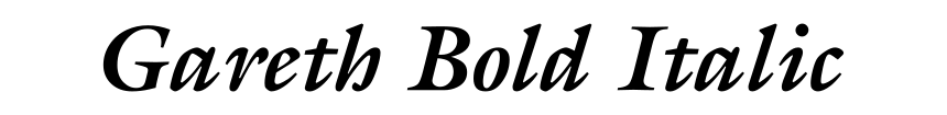Gareth Bold Italic