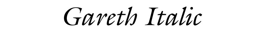 Gareth Italic