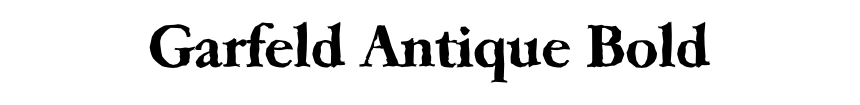 Garfeld Antique Bold