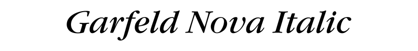 Garfeld Nova Italic