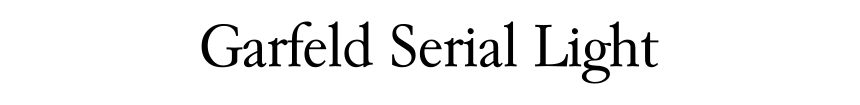 Garfeld Serial Light