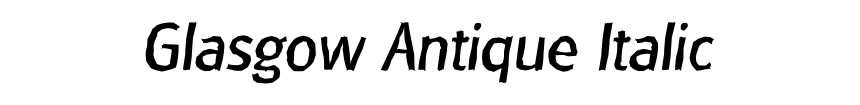 Glasgow Antique Italic
