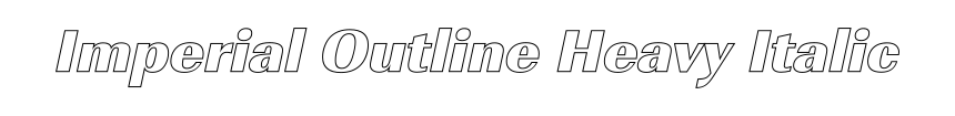 Imperial Outline Heavy Italic