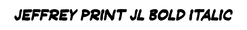 Jeffrey Print JL Bold Italic
