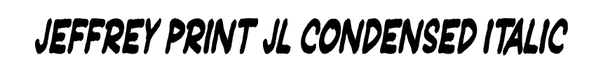 Jeffrey Print JL Condensed Italic