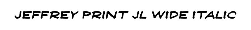Jeffrey Print JL Wide Italic