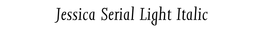 Jessica Serial Light Italic