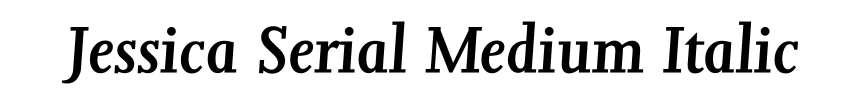 Jessica Serial Medium Italic