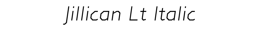 Jillican Lt Italic