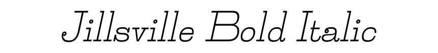 Jillsville Bold Italic