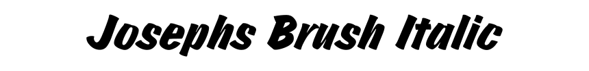 Josephs Brush Italic