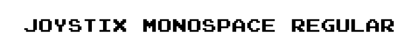 Joystix Monospace Regular