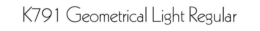 K791 Geometrical Light Regular