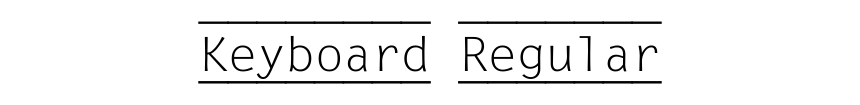 Keyboard Regular