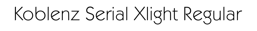 Koblenz Serial Xlight Regular