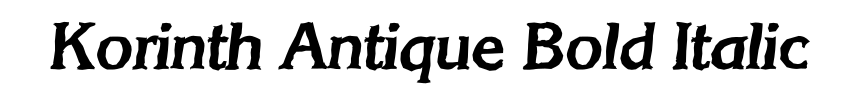 Korinth Antique Bold Italic