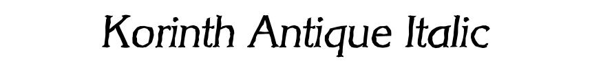 Korinth Antique Italic