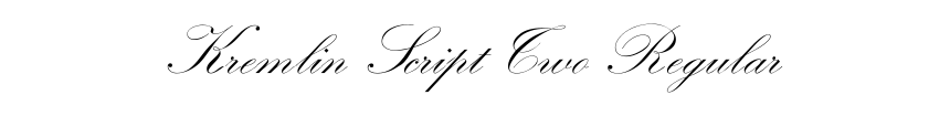 Kremlin Script Two Regular