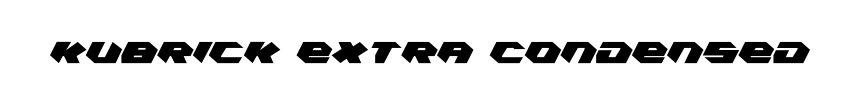 Kubrick Extra Condensed