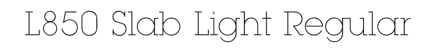 L850 Slab Light Regular