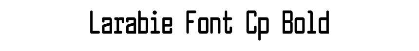 Larabie Font Cp Bold