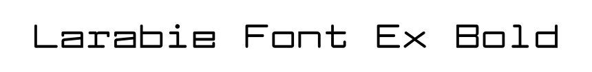 Larabie Font Ex Bold