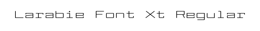 Larabie Font Xt Regular