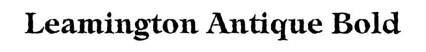 Leamington Antique Bold
