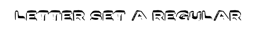 Letter Set A Regular