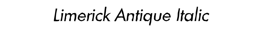 Limerick Antique Italic