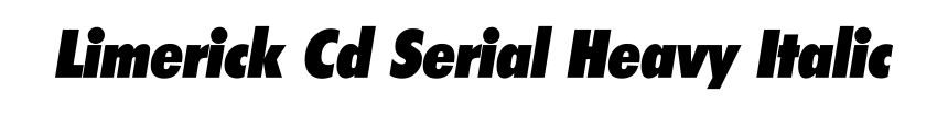 Limerick Cd Serial Heavy Italic