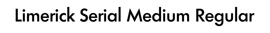 Limerick Serial Medium Regular