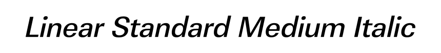 Linear Standard Medium Italic