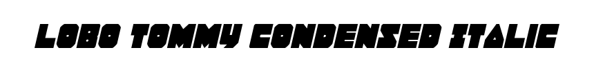 Lobo Tommy Condensed Italic