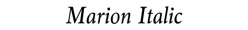 Marion Italic