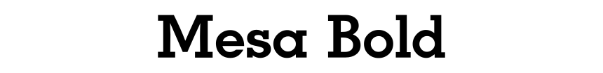 Mesa Bold