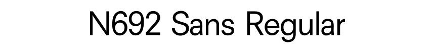 N692 Sans Regular