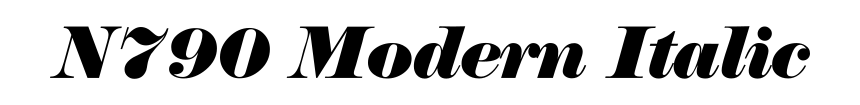 N790 Modern Italic