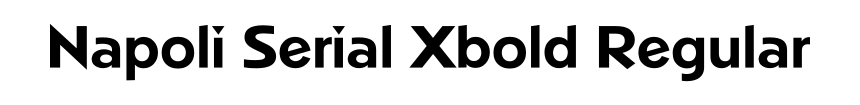 Napoli Serial Xbold Regular