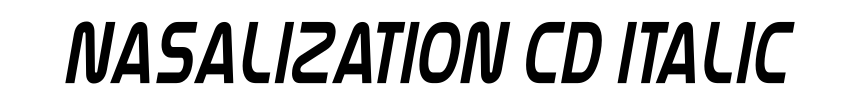 Nasalization Cd Italic
