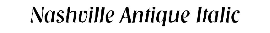 Nashville Antique Italic