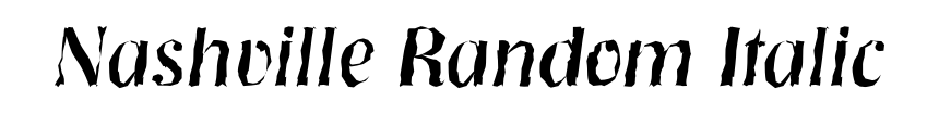 Nashville Random Italic