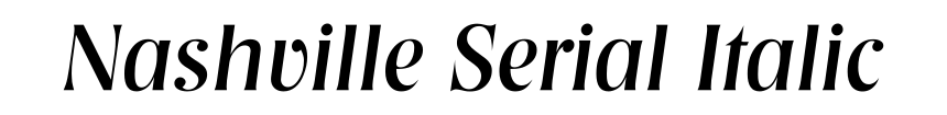 Nashville Serial Italic