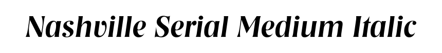 Nashville Serial Medium Italic