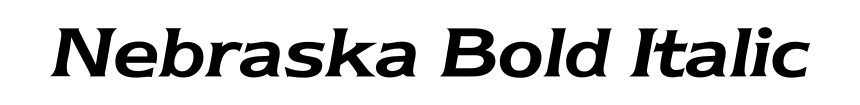 Nebraska Bold Italic