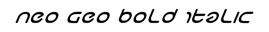 Neo Geo Bold Italic