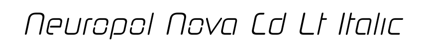 Neuropol Nova Cd Lt Italic